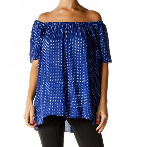 Vince Camuto Tops - Vince camuto Blue Printed All Day Wear Blouse